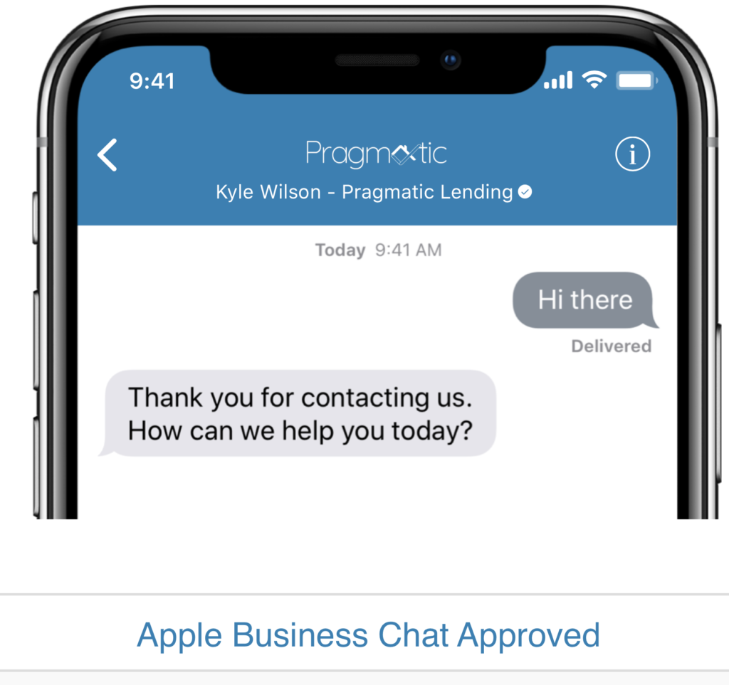 Apple Business Chat Kelowna Mortgage Broker