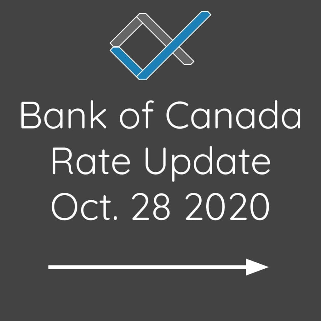 October 28th 2020 | Central Bank of Canada announcement